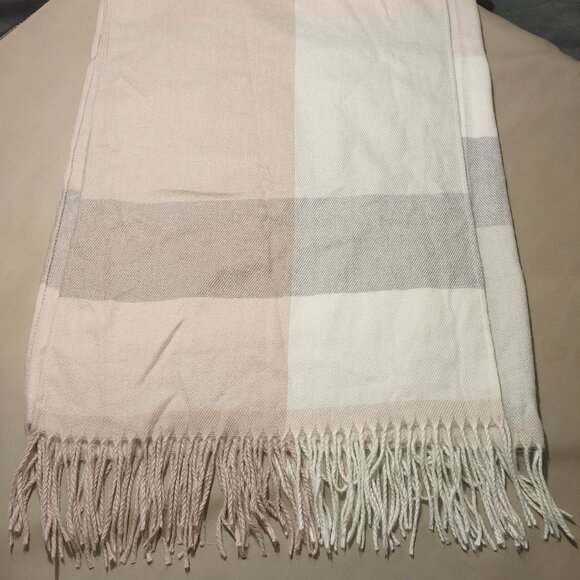 Woolrich Striped Poncho Wrap Scarf One Size Fits All Soft Polyester/Viscose Blen - Picture 6 of 11